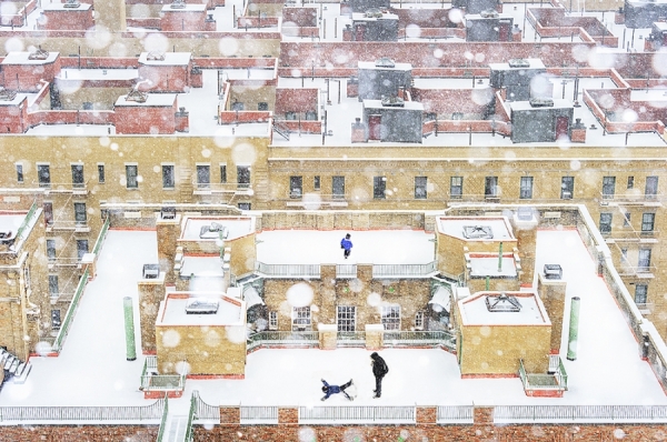 Photograph Mitchell Funk Roof Tops In The Snow on One Eyeland